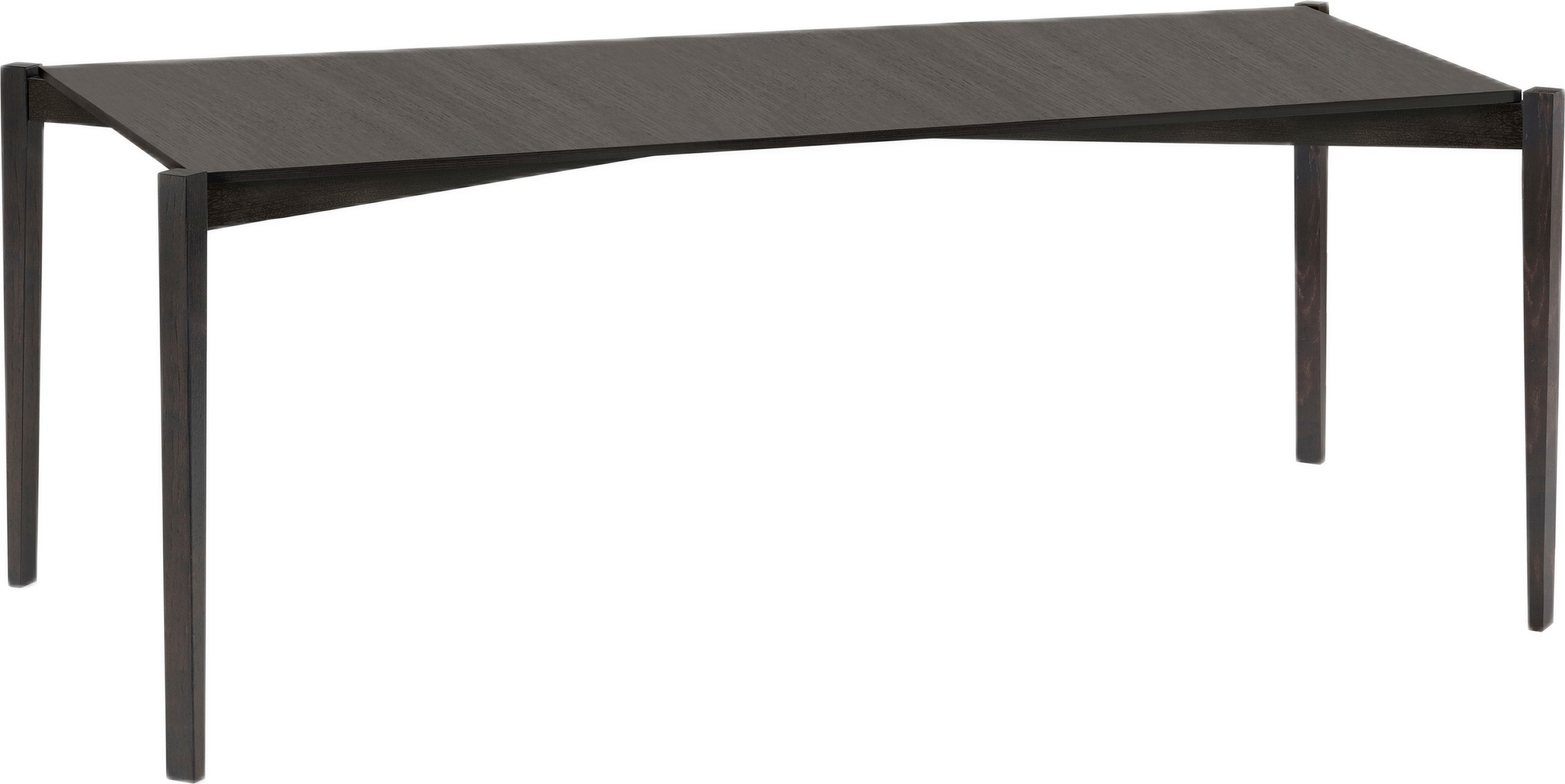 Stół Elois 194 x 97 cm brązowy drewno dębowe