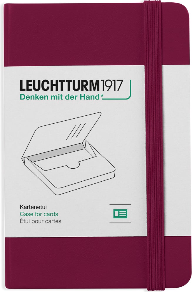 Etui na karty Leuchtturm 1917 bordowe