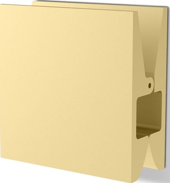 Uchwyt na ręcznik Pinch kwadratowy 10 cm złoty mat