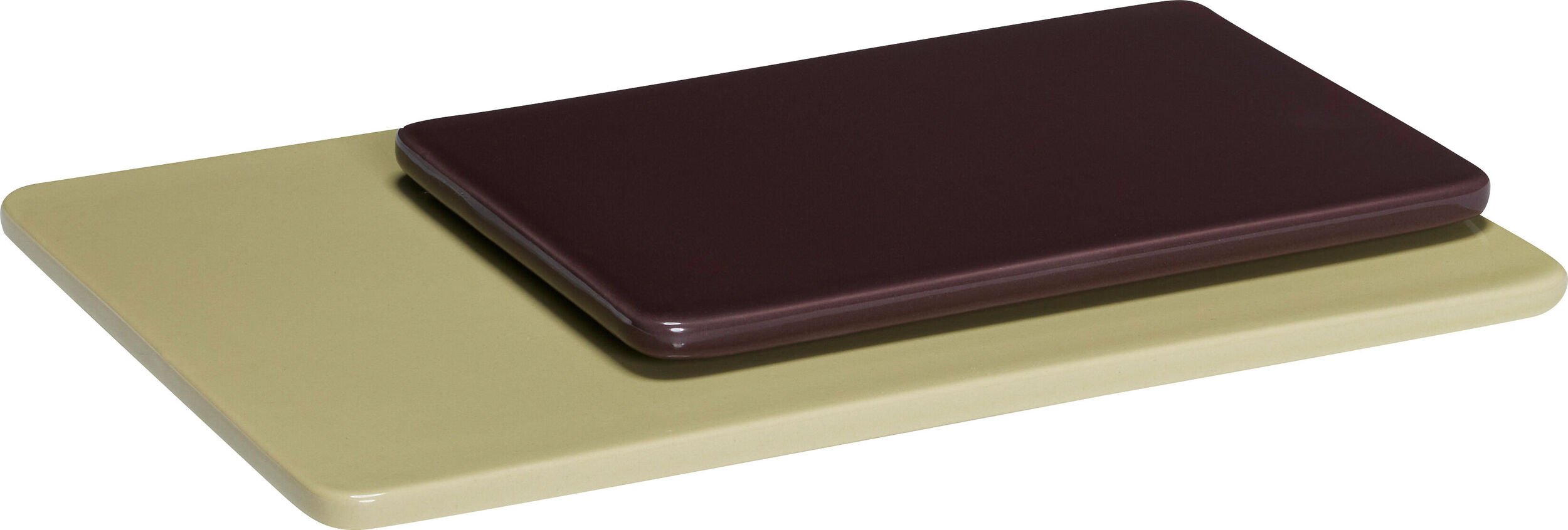 Tace dekoracyjne Amare zielona i kasztanowa 2 szt.