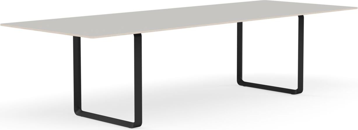 Stół Muuto 295 x 108 cm szary linoleum nogi czarne