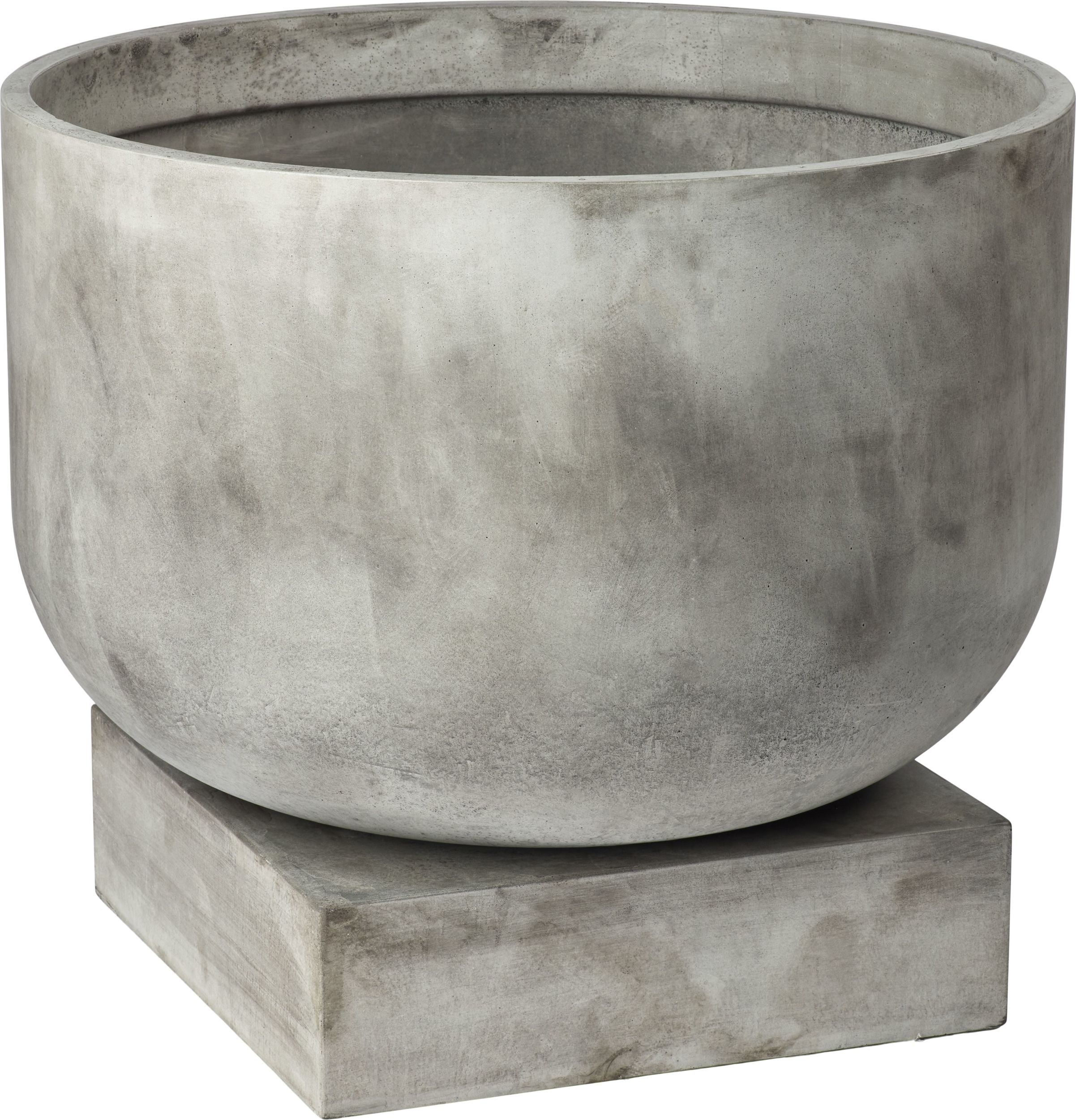 Doniczka Podium 60 cm jasnoszara