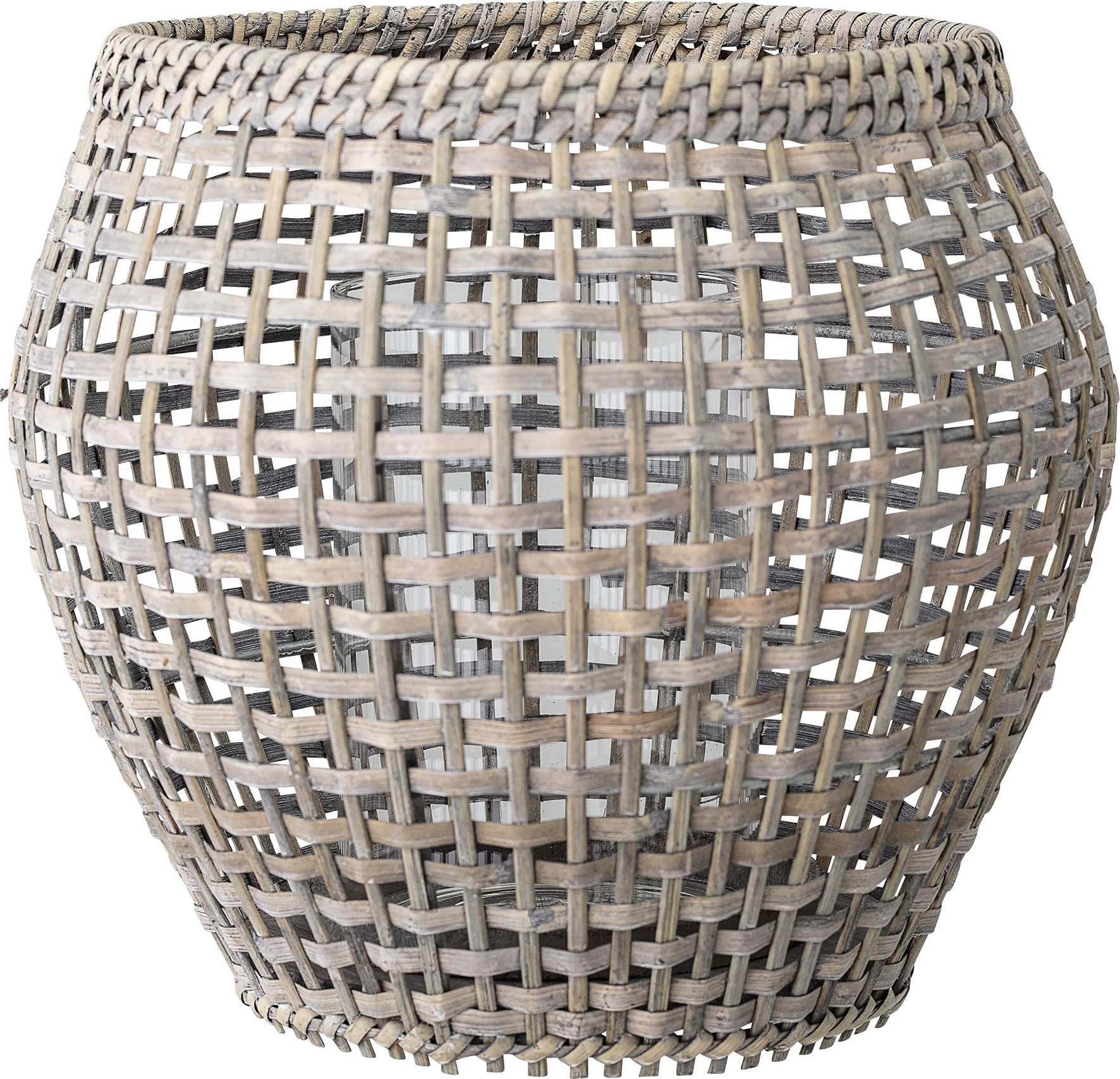 Lampion Bloomingville 25 cm bambusowy pleciony