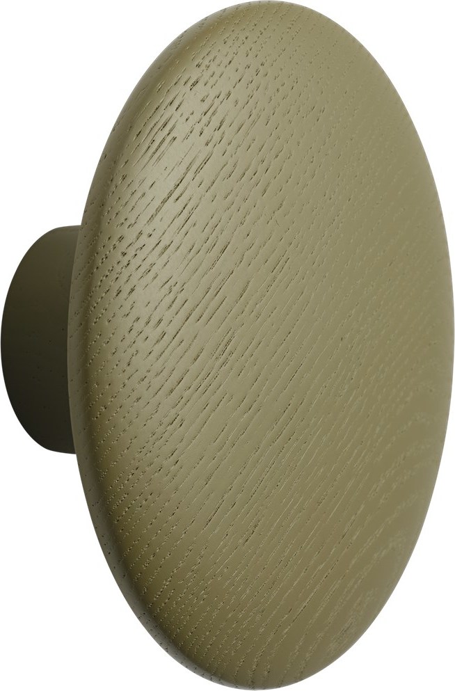 Haczyk ścienny Dots Wood 9 cm khaki