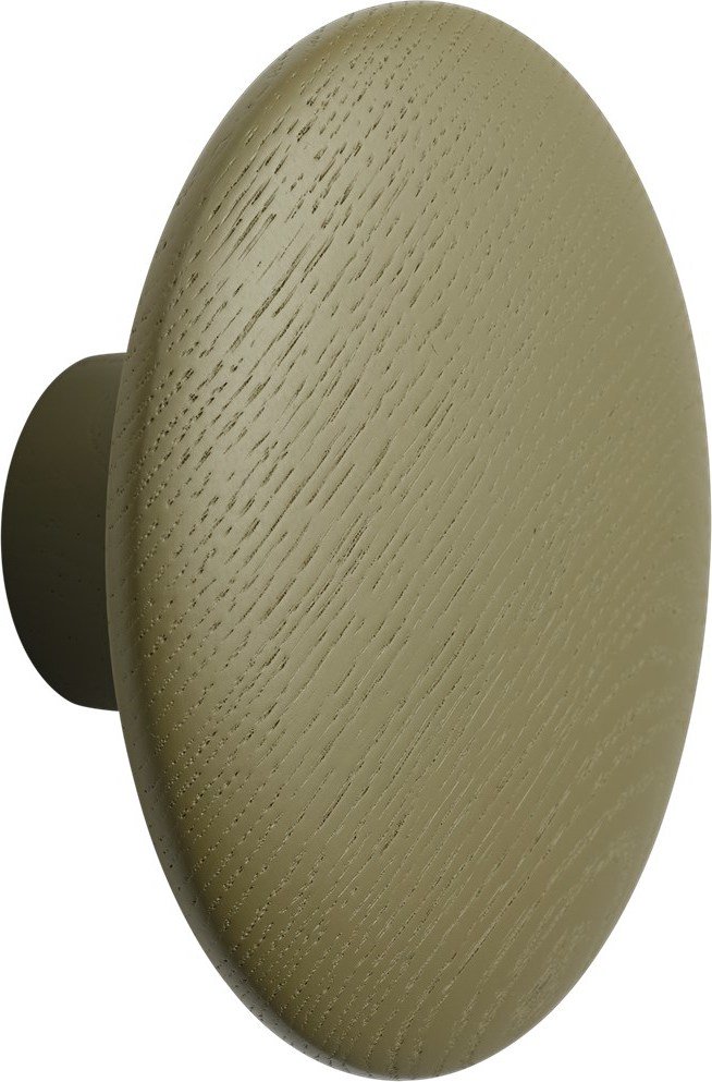 Haczyk ścienny Dots Wood 9 cm khaki