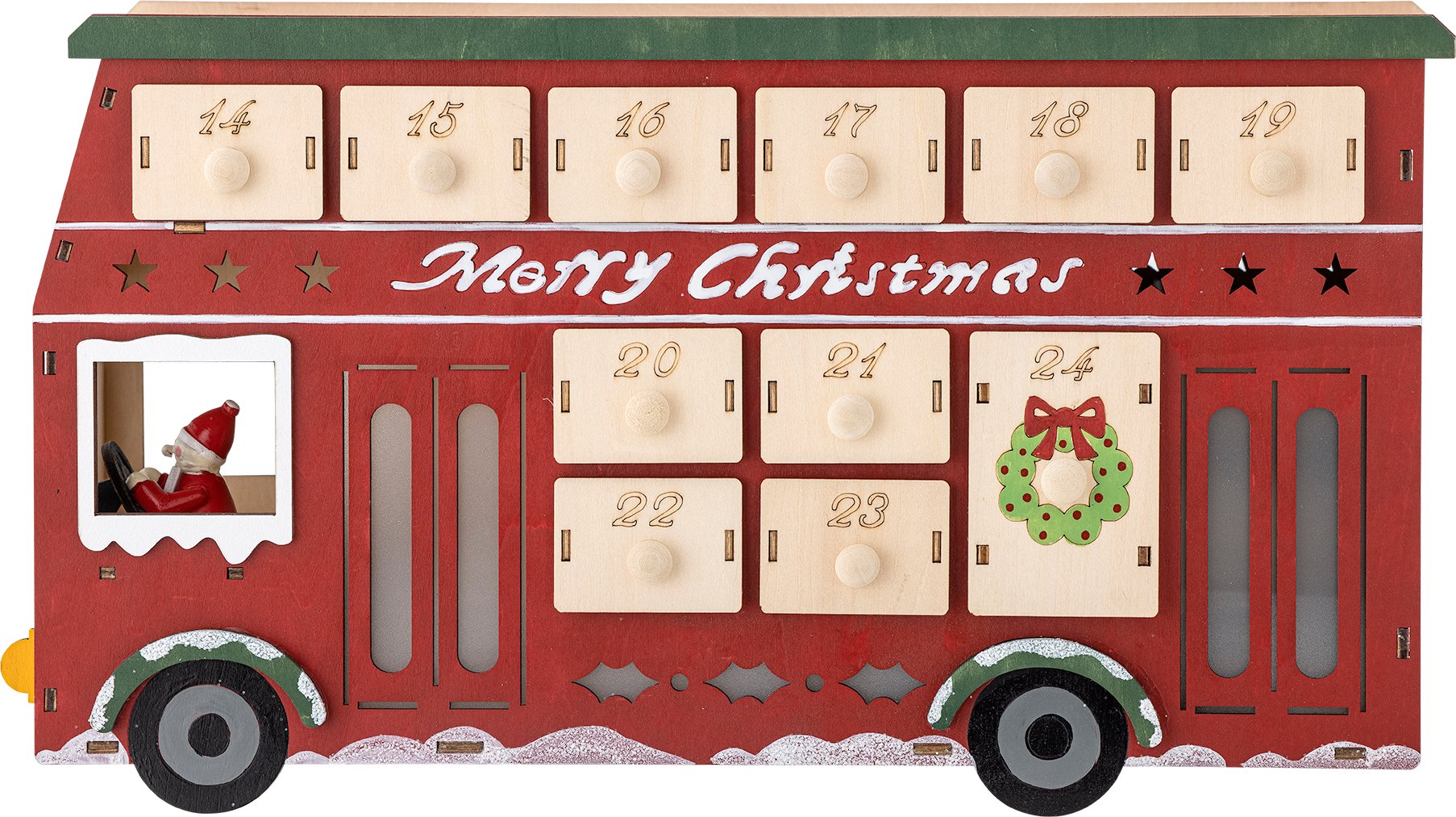 Kalendarz adwentowy Edward ze światełkami