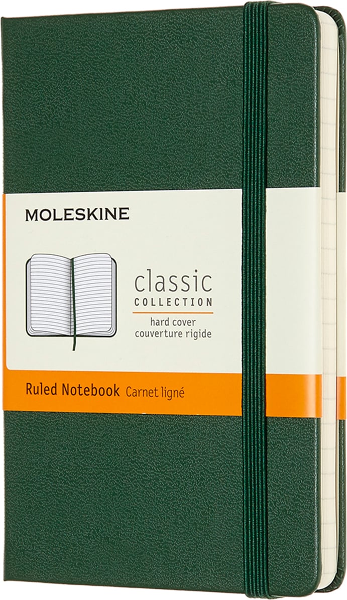 Notes w linię Moleskine P zieleń leśna twarda oprawa