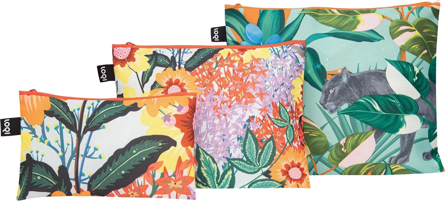 Saszetki LOQI Artist Pomme Chan Thai Floral & Wild Forest z recyklingu 3 szt.