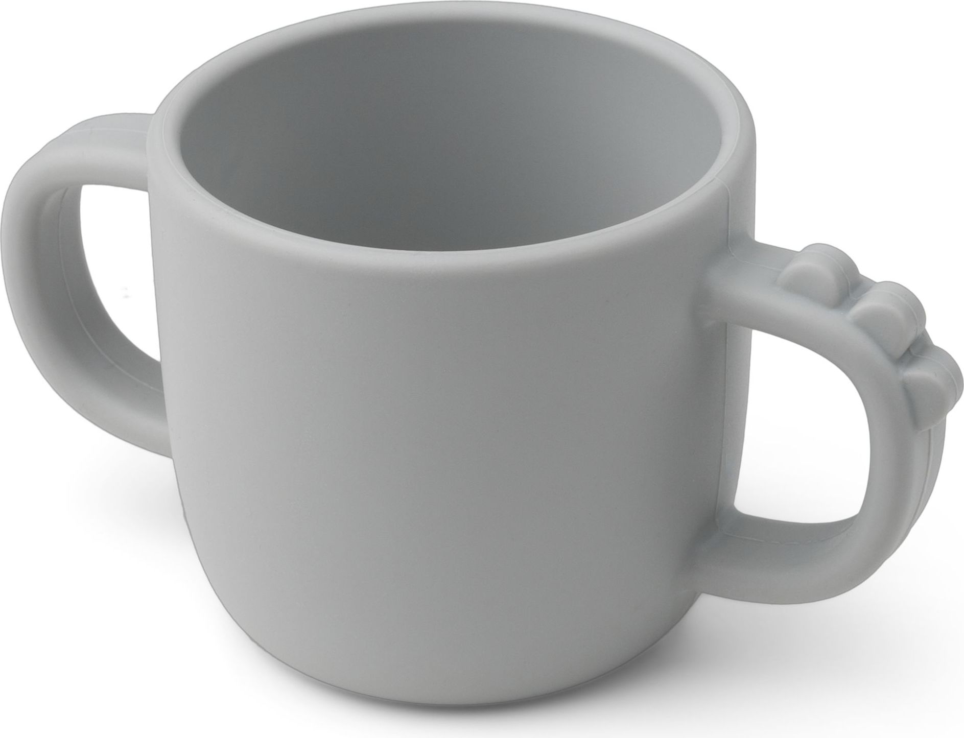 Kubek Peekaboo Croco szary silikonowy