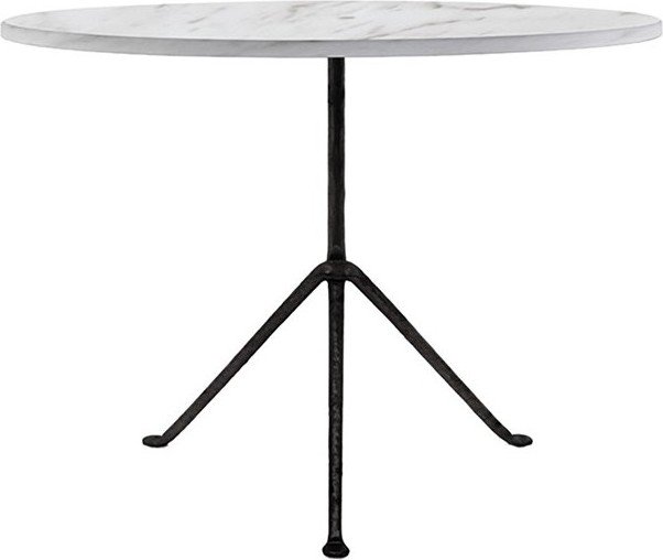 Stół Officina okrągły blat marmurowy