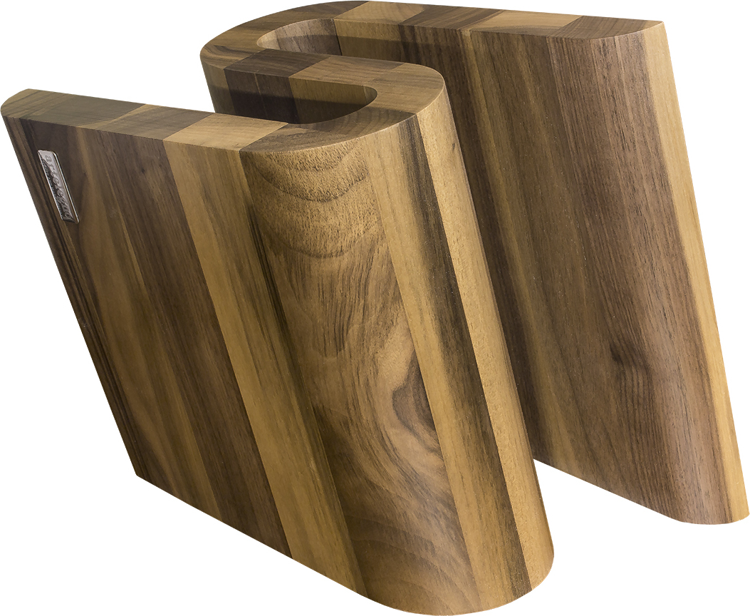 Stojak na noże Grand Prix S z drewna orzechowego magnetyczny