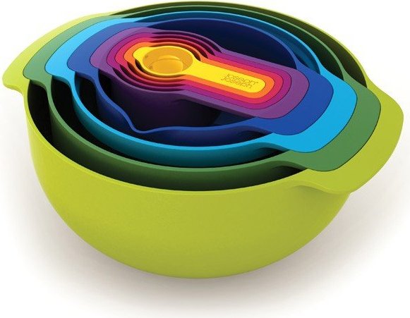 Miski i miarki kuchenne Nest 9 Plus zielone