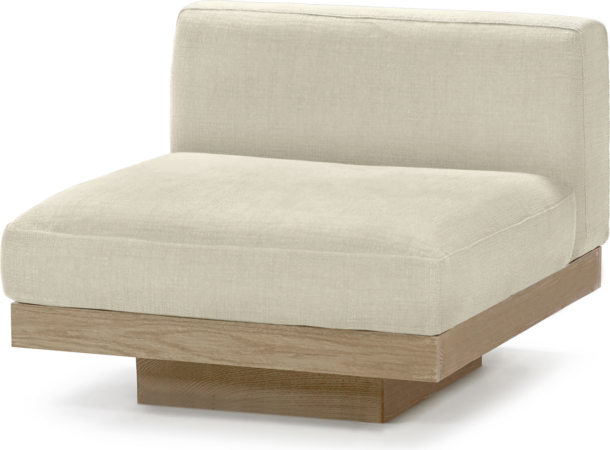 Sofa ogrodowa jednoosobowa Rudolph 93 cm beżowa