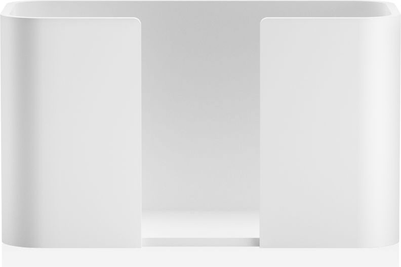 Pojemnik na chusteczki Stone otwarty biały mat