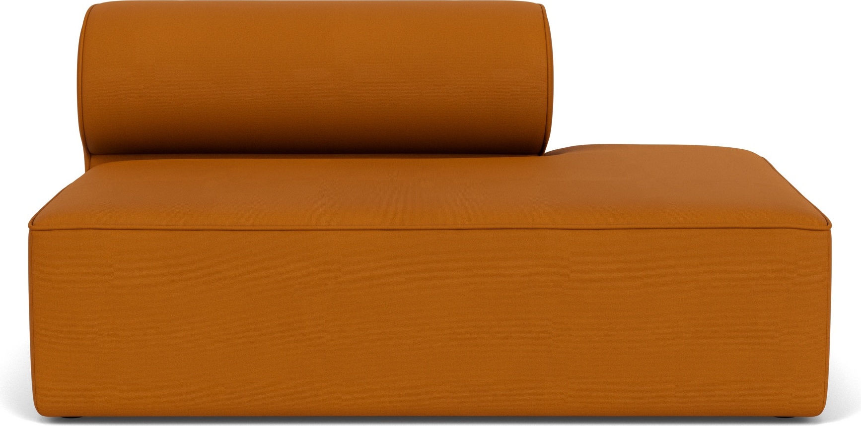 Zakończenie prawostronne sofy modułowej Eave 96 x 144 cm ciemnopomarańczowe