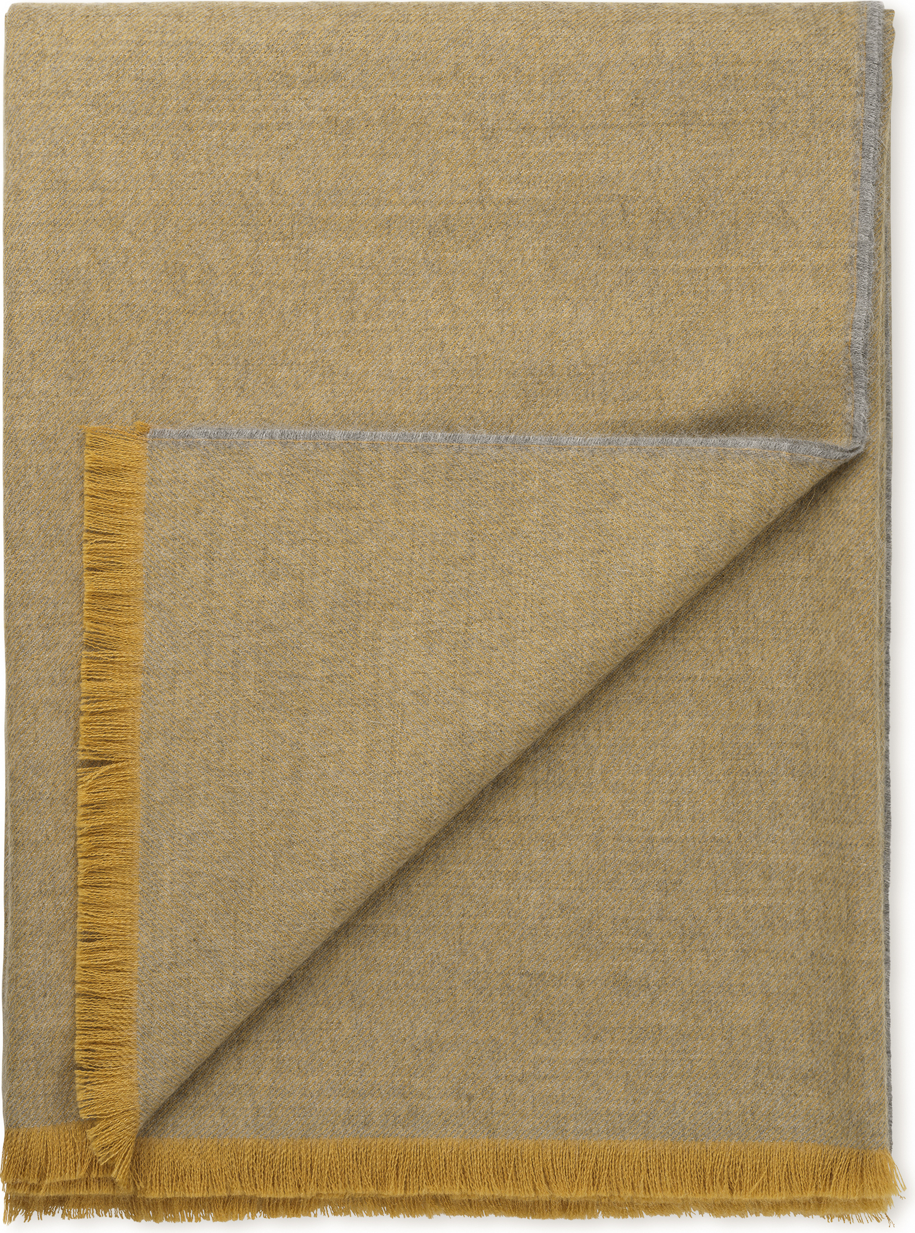 Koc Skyfall 130 x 190 cm ciemnożółty