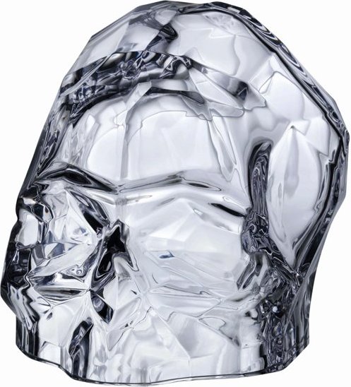 Figurka dekoracyjna Memento Mori czaszka S transparentna