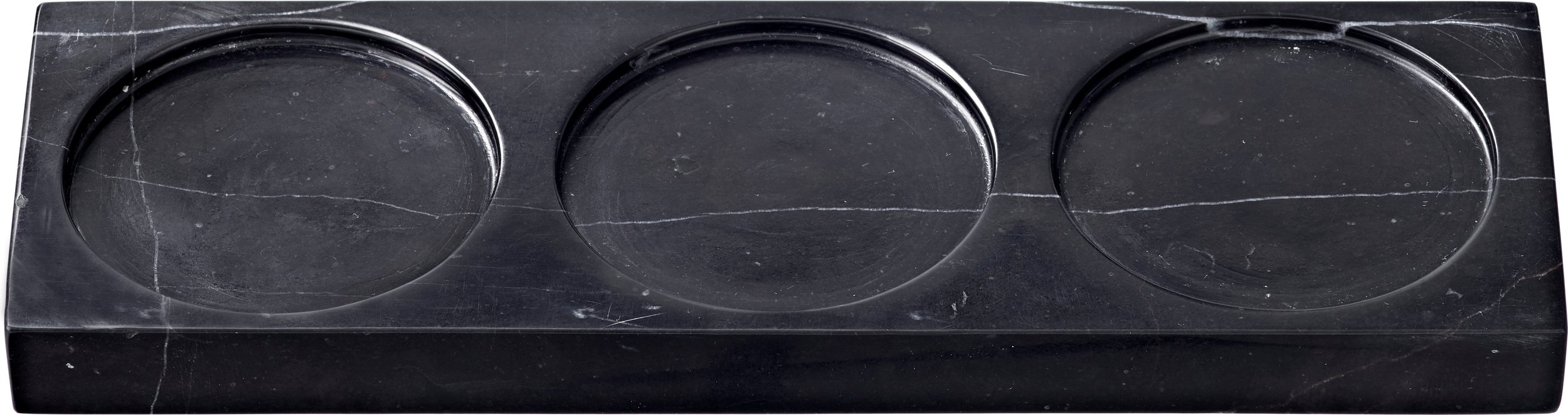 Podstawka pod młynki Tabletopper 22 cm czarna marmurowa