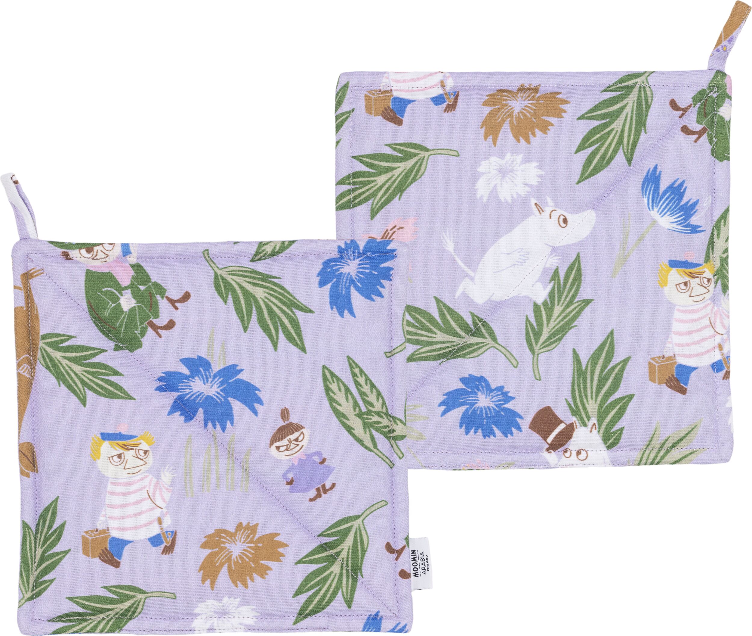 Łapki kuchenne Arabia Finland Muminki fioletowe 2 szt.