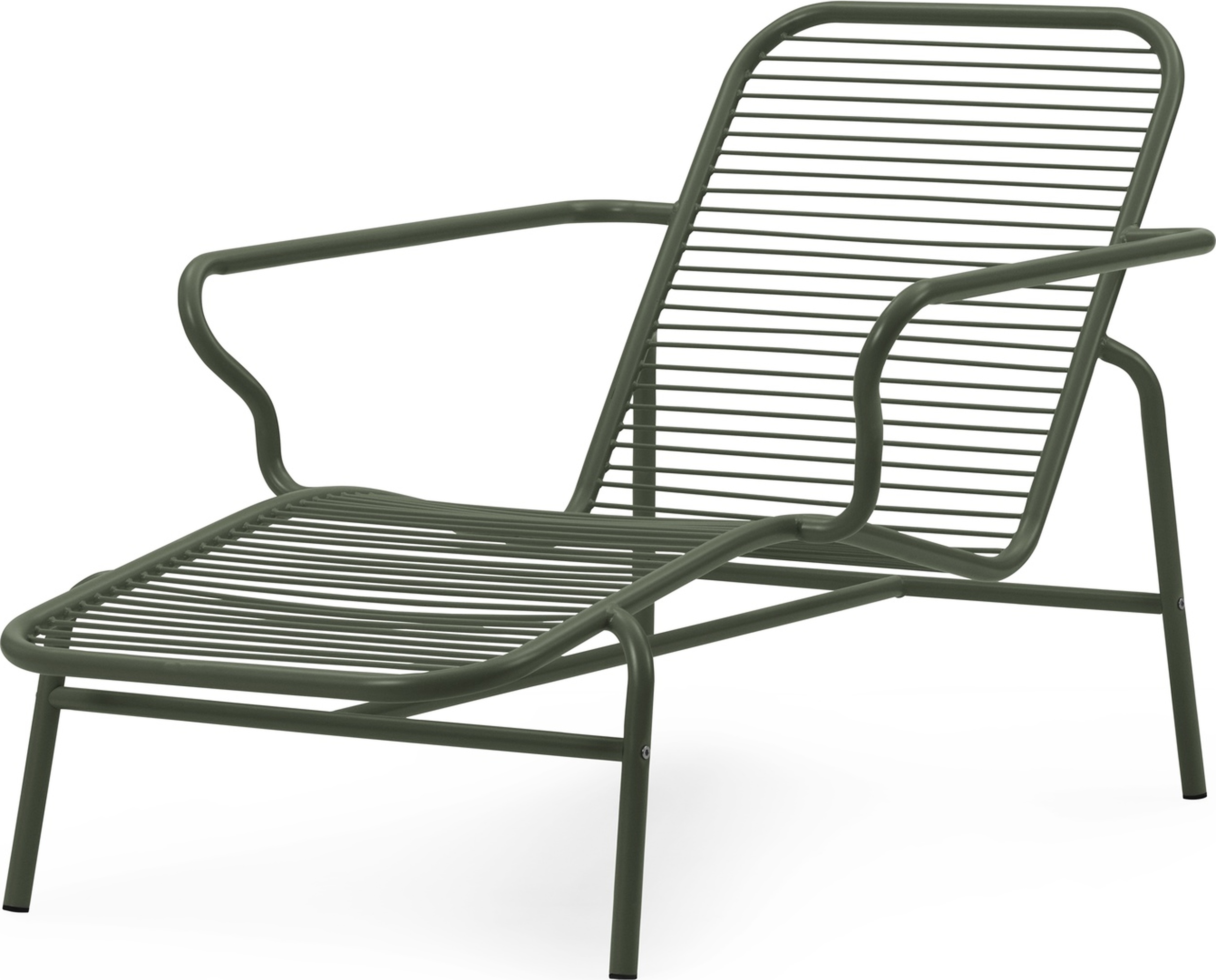 Leżak Vig ciemnozielony