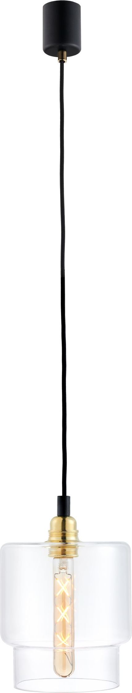 Lampa wisząca Longis IV czarno-złota