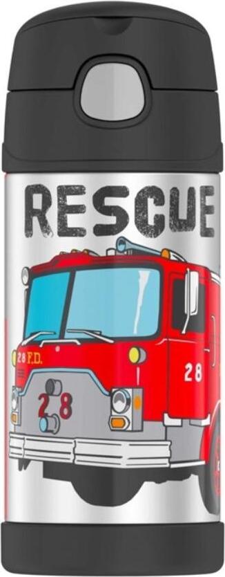 Butelka termiczna ze słomką FUNtainer strażacy 355 ml