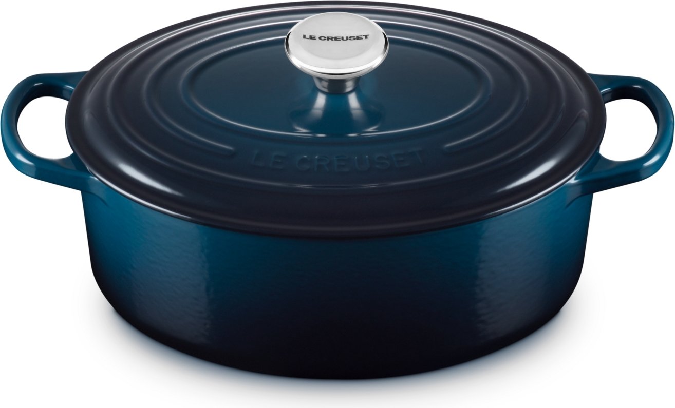 Brytfanna Signature owalna 29 cm granatowa