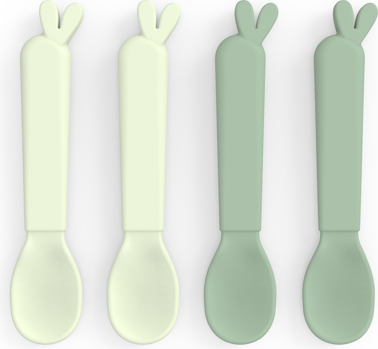 Łyżeczki dziecięce Kiddish Lalee zielone 4 szt.