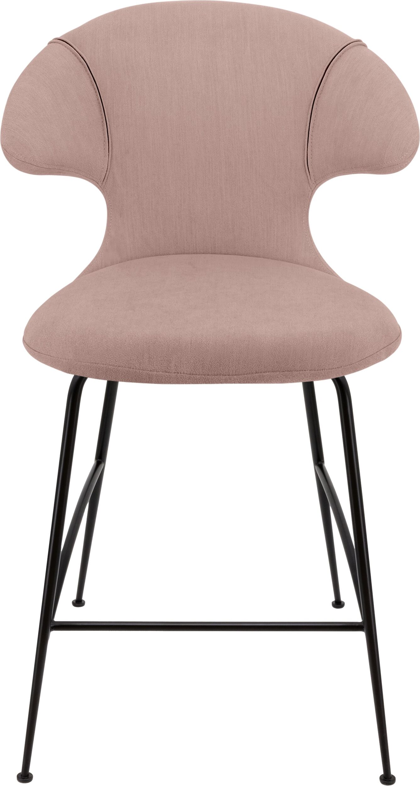 Krzesło Time Flies 102 cm różowe na czarnych nogach