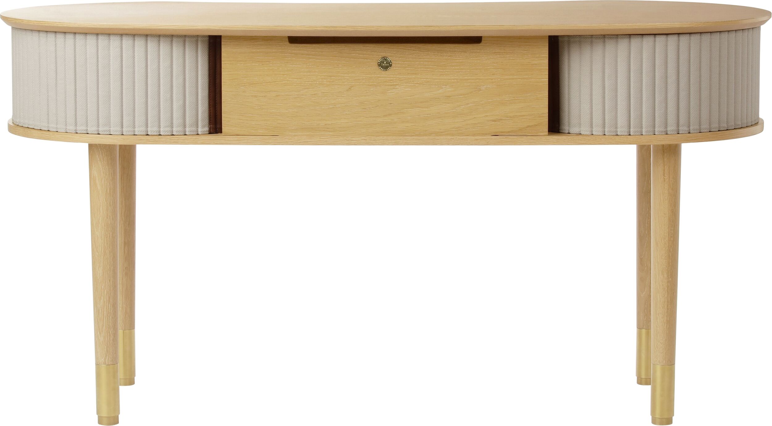 Biurko Audacious jasnopiaskowe dąb