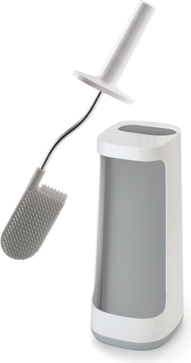 Szczotka do WC z przestrzenią na detergenty Flex szara
