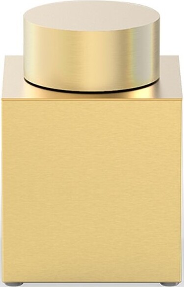 Pojemnik łazienkowy Corner 8,5 x 13 cm złoty mat z pokrywką