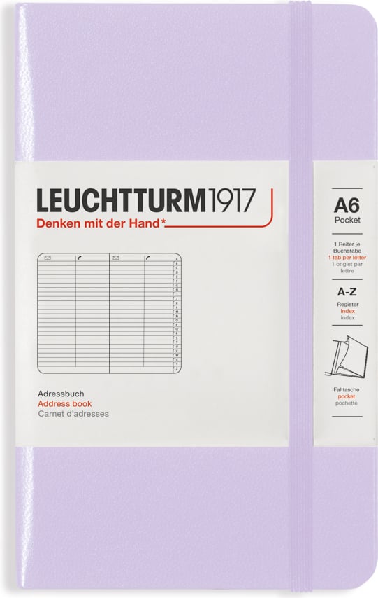 Adresownik Leuchtturm 1917 A6 liliowy