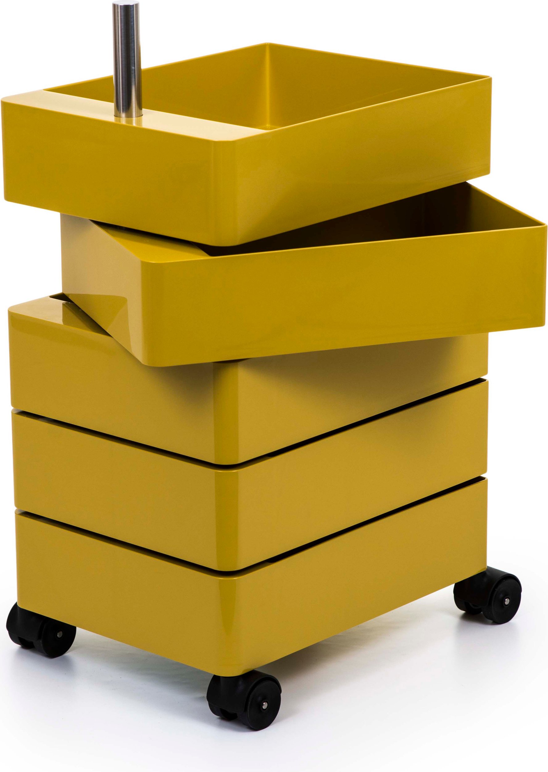 Kontenerek pod biurko z 5 szufladami Magis 360 żółty