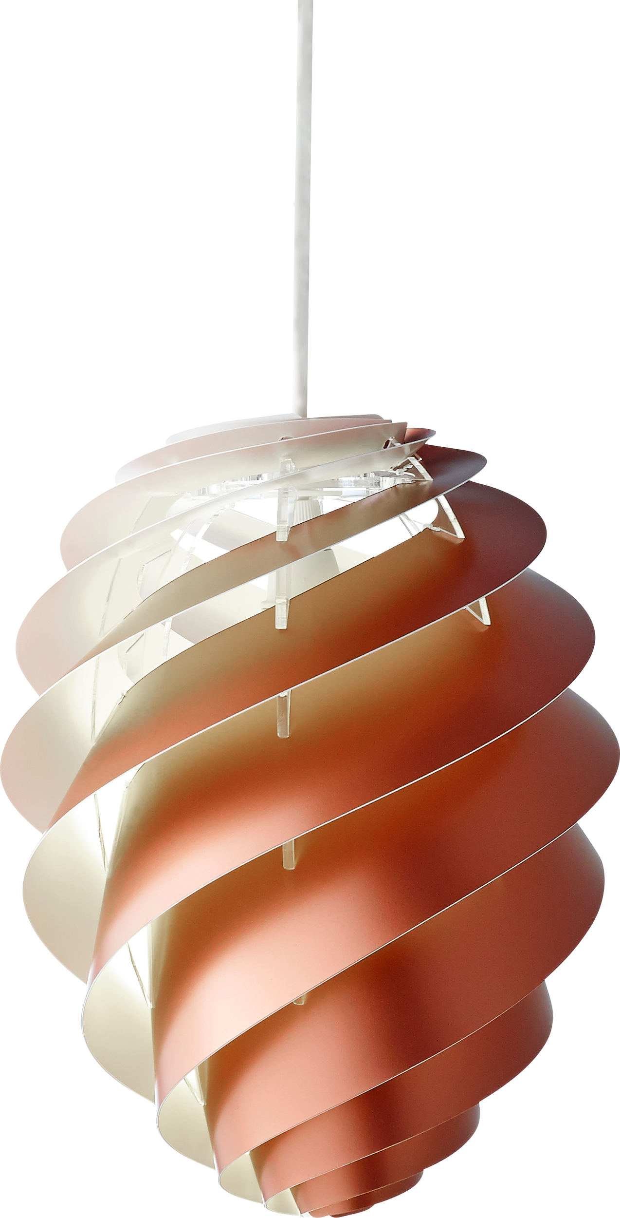 Lampa wisząca Swirl II 36 cm miedziana