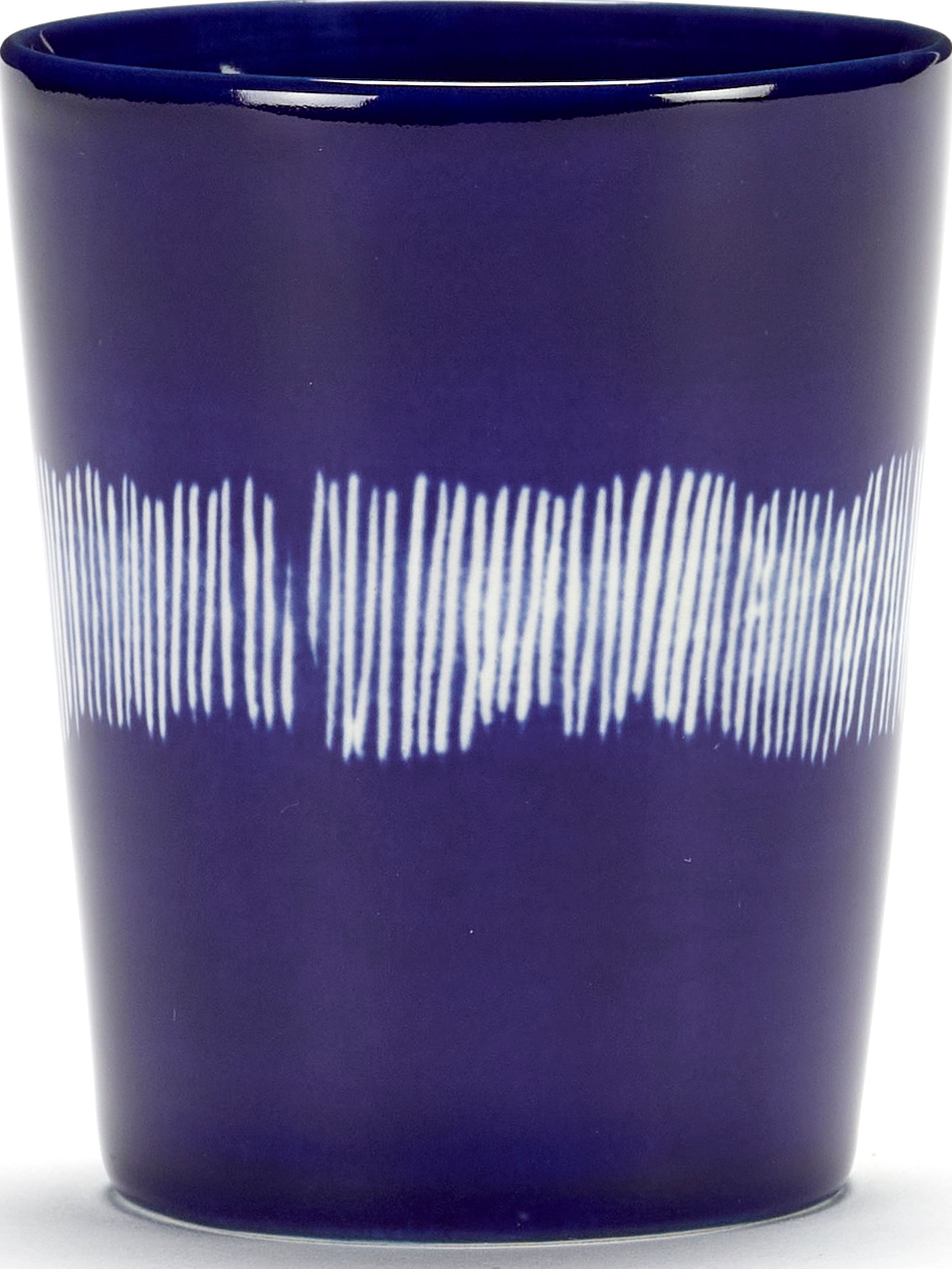 Kubki do herbaty Feast 330 ml niebiesko-białe 4 szt.