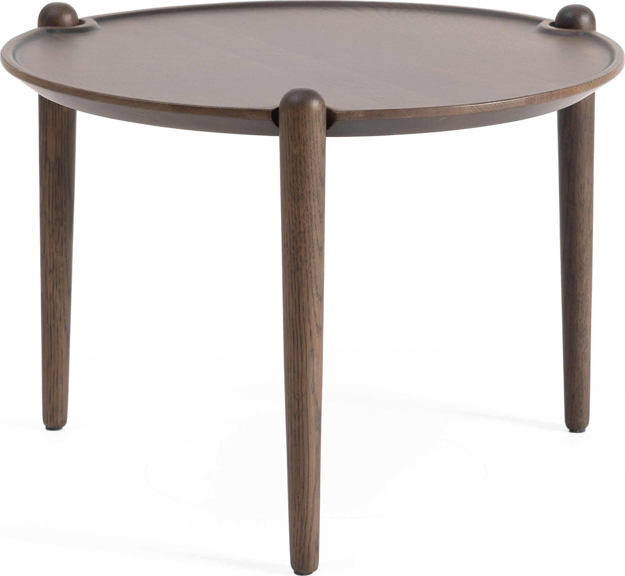 Stolik kawowy Aria okrągły 37 cm ciemny dąb