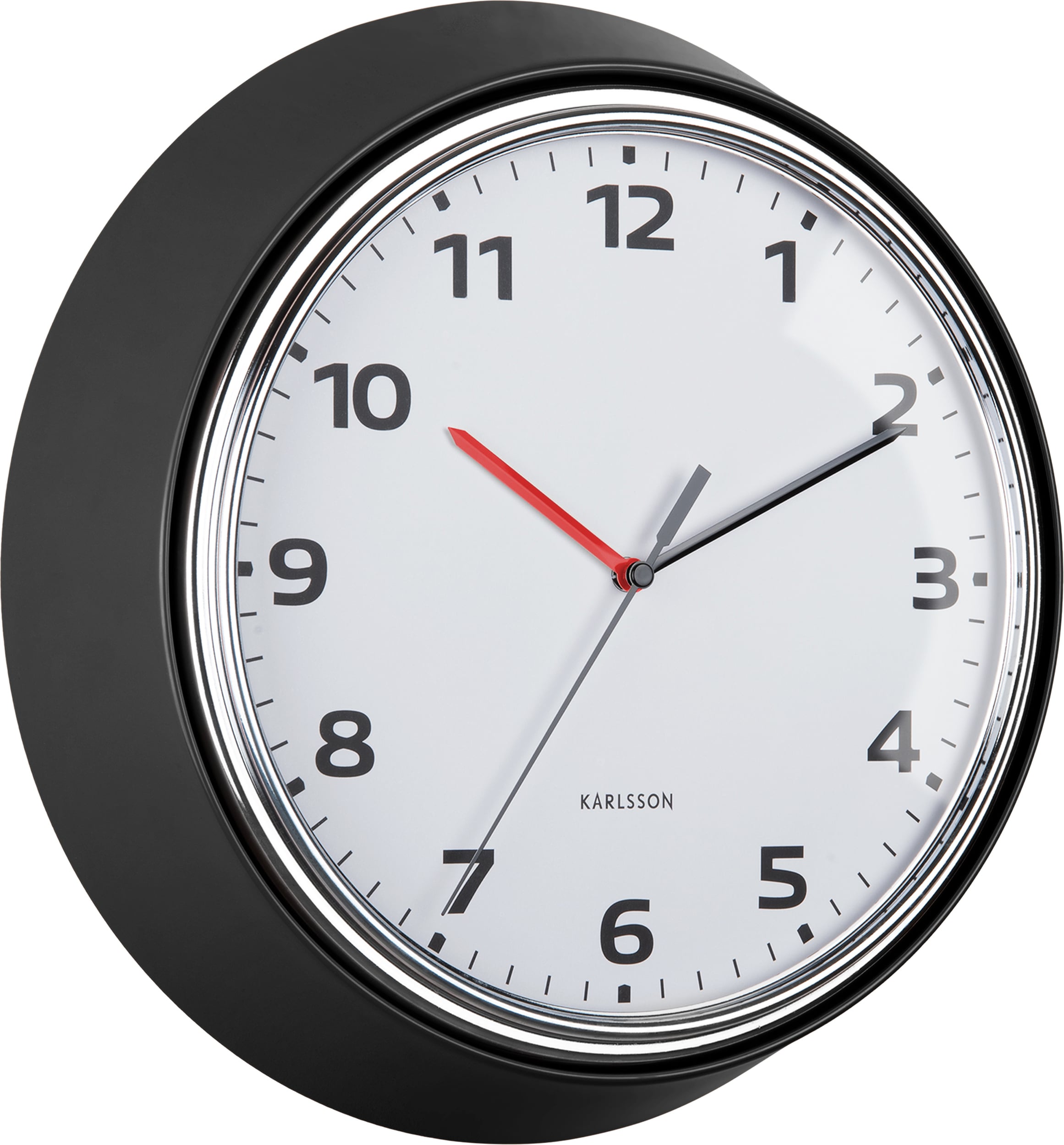 Zegar ścienny Modern Retro czarny