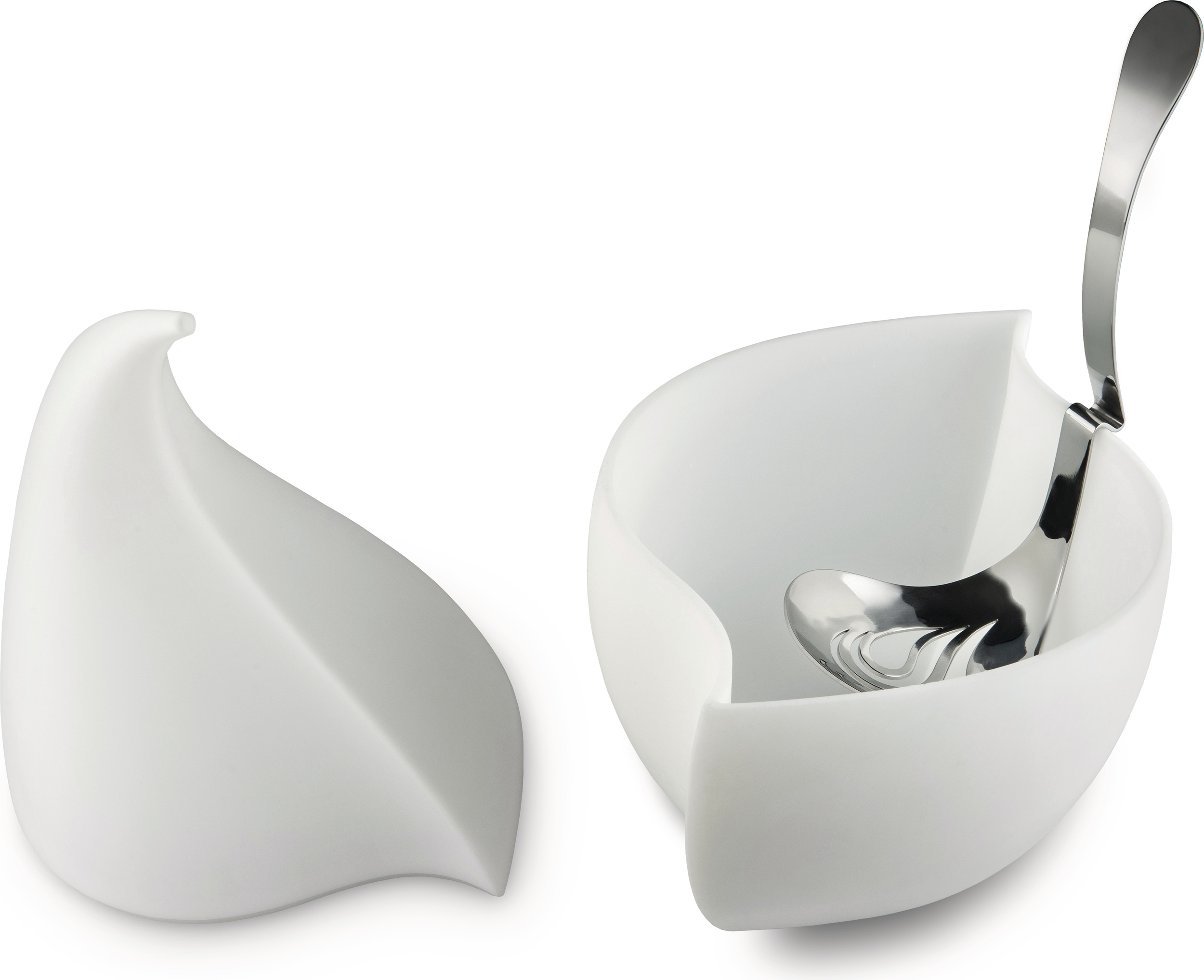 Naczynie do przechowywania i serwowania mozzarelli Nunziatella z chochlą