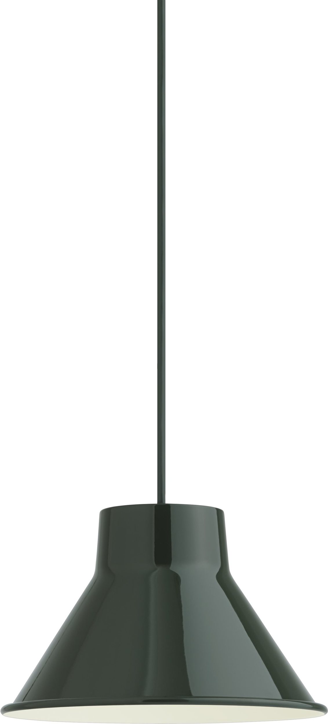 Lampa wisząca Top 21 cm ciemnozielona