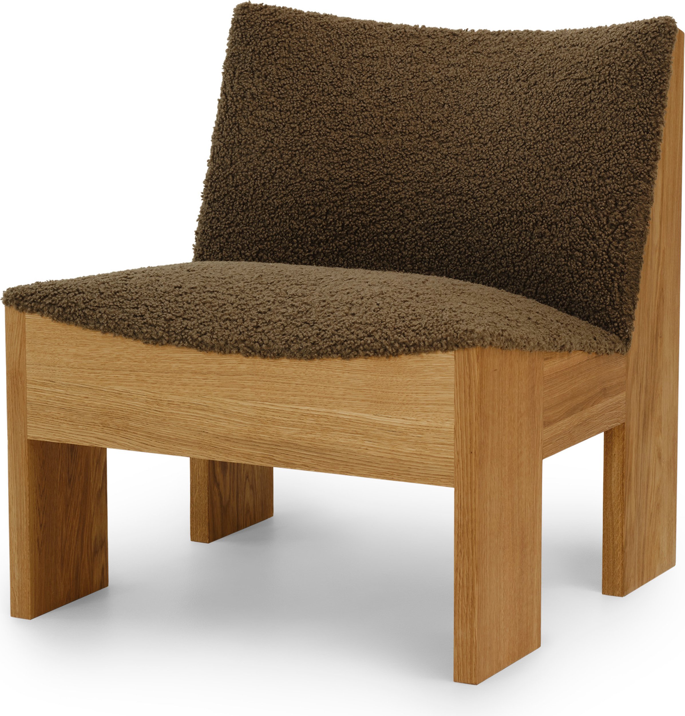 Fotel Tenon Drake brązowy dąb naturalny