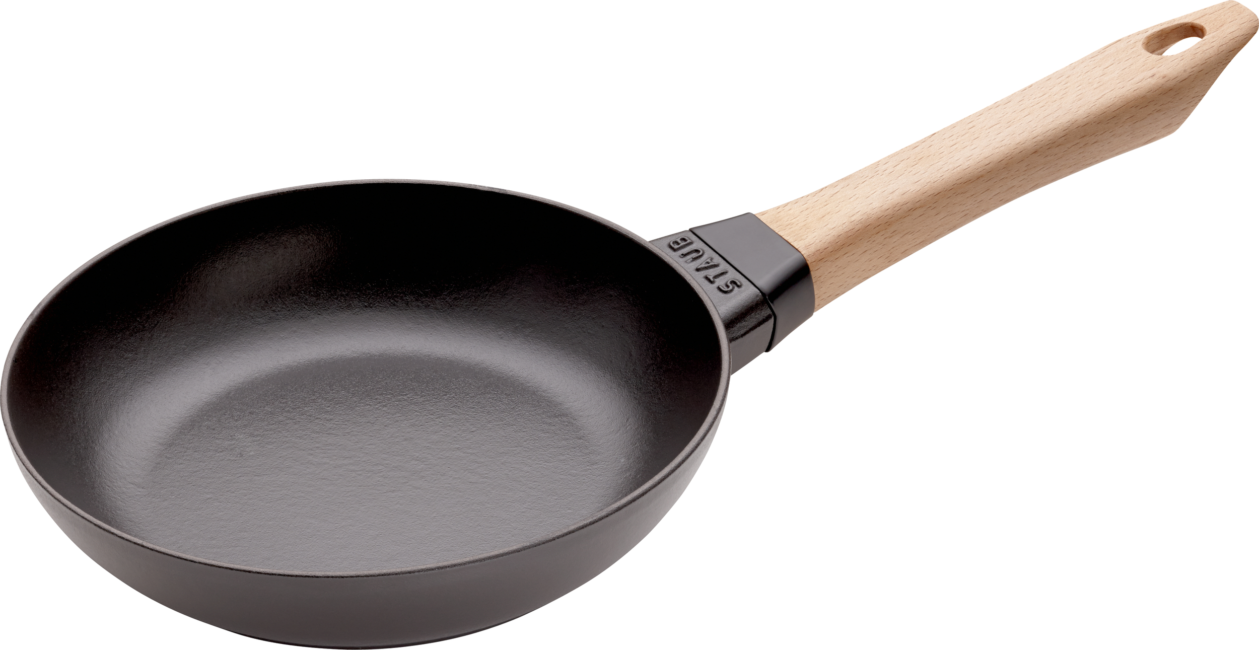 Patelnia Staub 20 cm z drewnianym uchwytem
