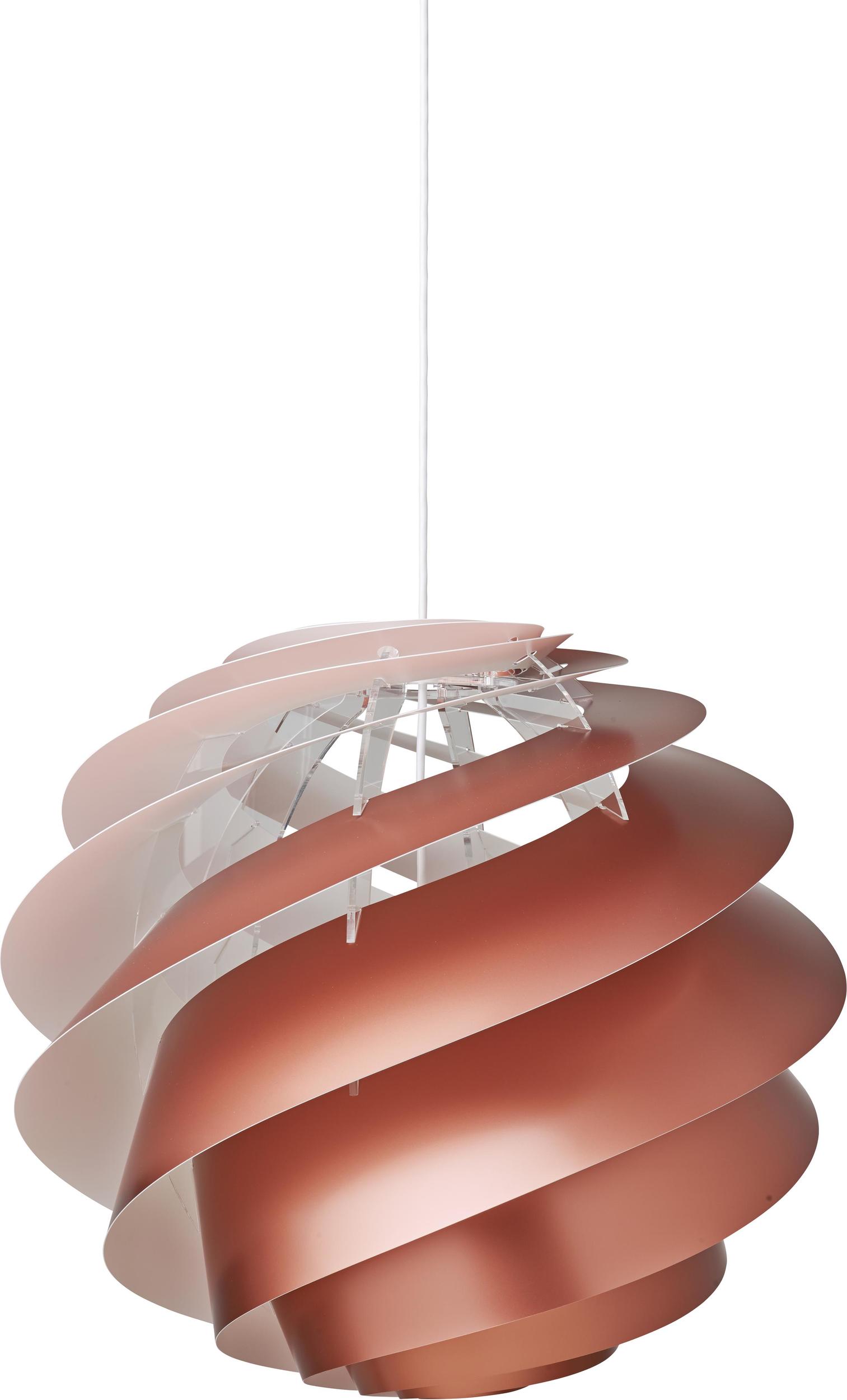 Lampa wisząca Swirl III 65 cm miedziana