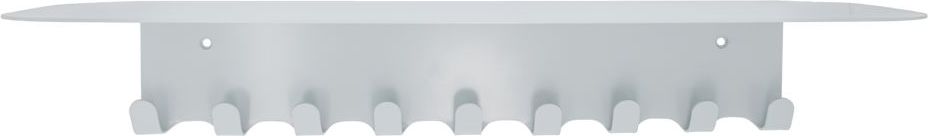 Wieszak listwa z półką Book jasnoszary