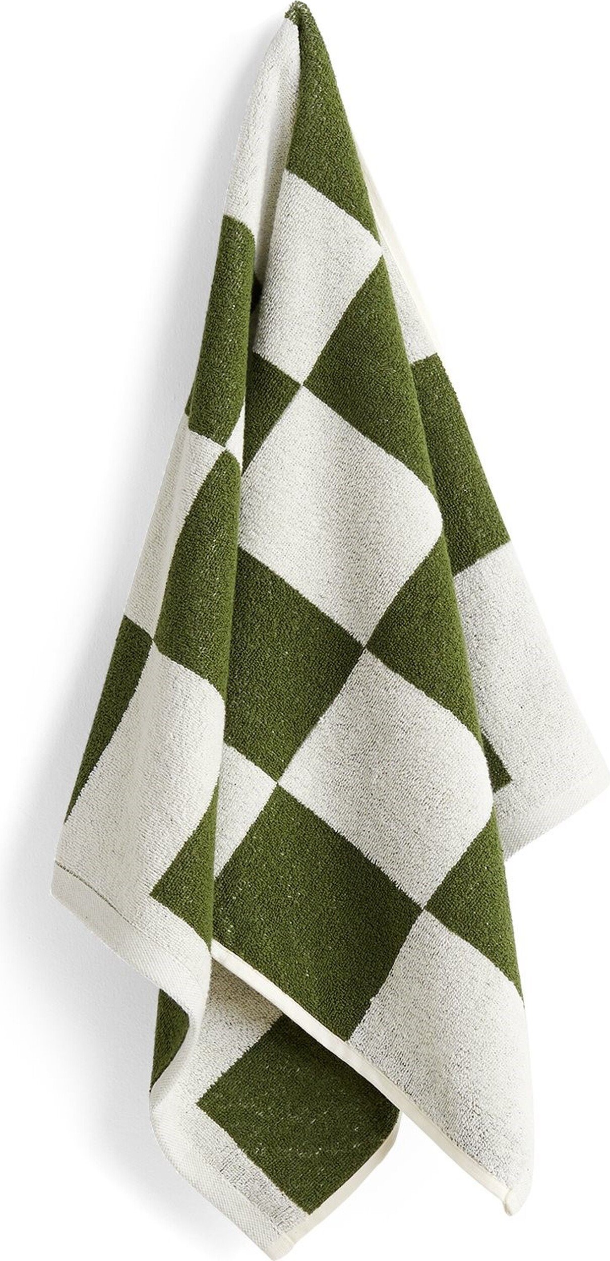 Ręcznik Check Organic 50 x 90 cm zieleń matcha