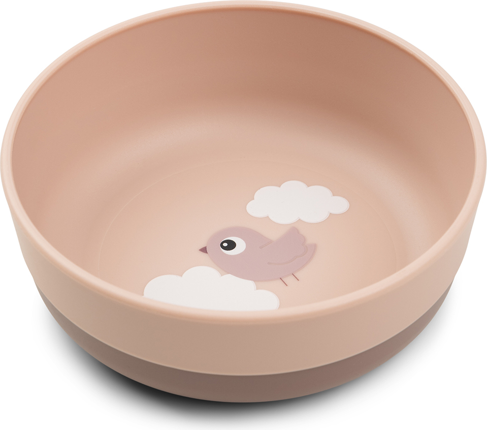 Miseczka dziecięca Foodie Happy Clouds różowa