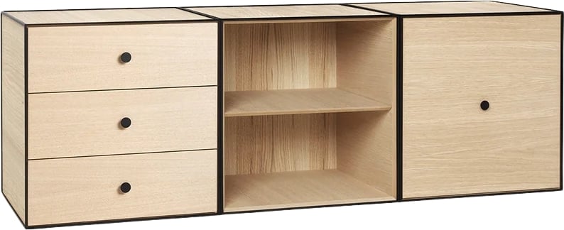 Szafka ścienna Frame 49 Trio jasny dąb