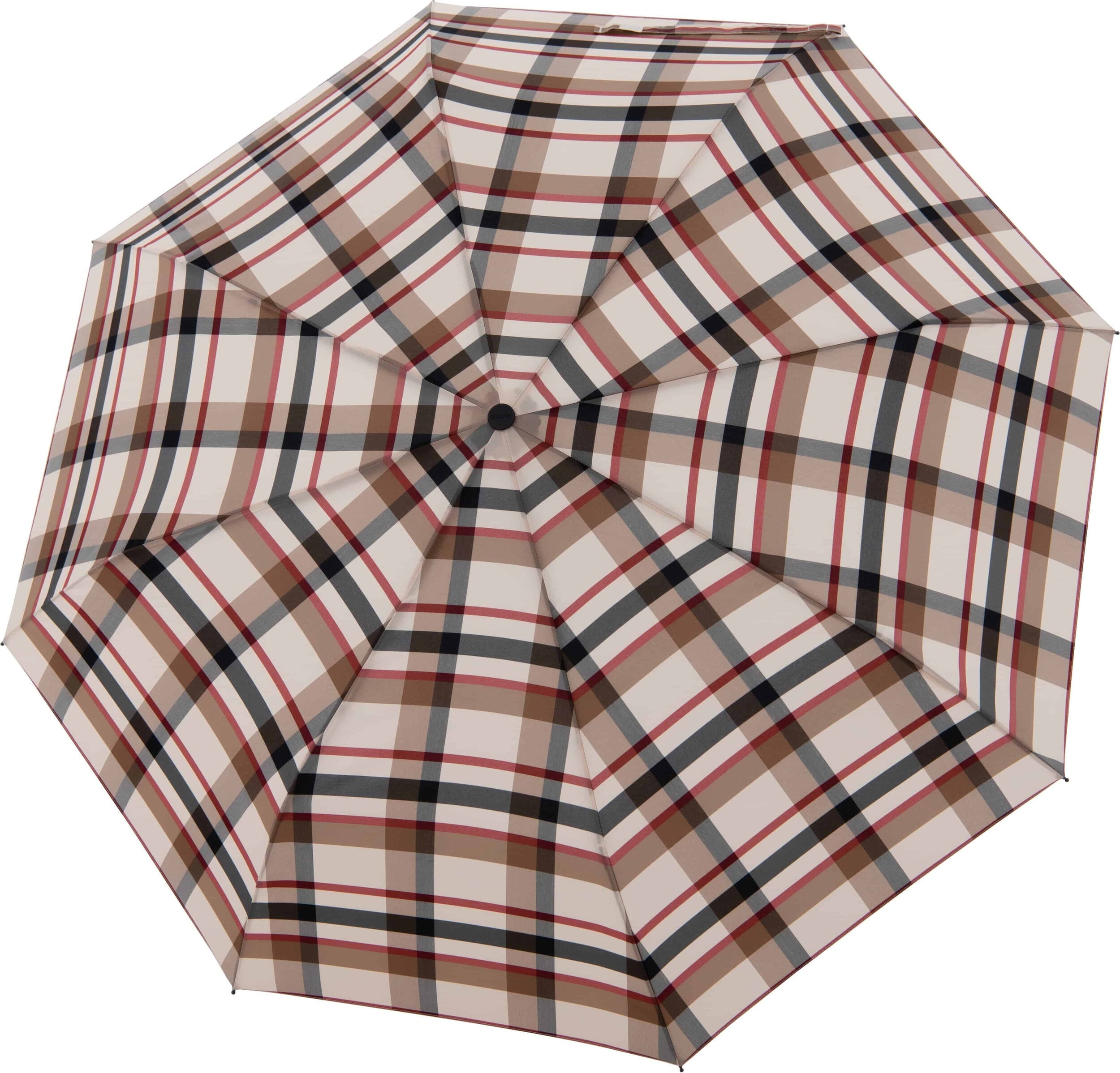 Parasolka Carbonsteel Magic w kratę beżowa
