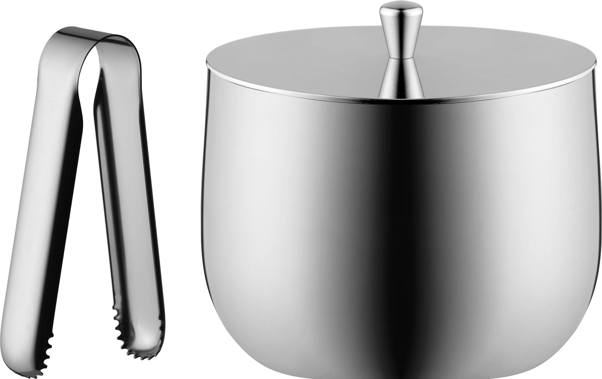 Kubełek na lód Rheolog ze szczypcami 2 el.