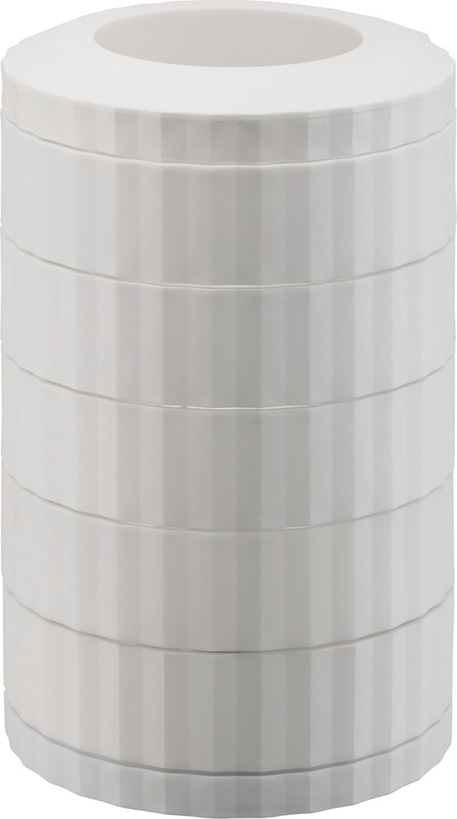 Pojemnik na kapsułki kawy Plissé biały